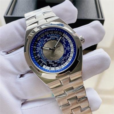 Replica Overseas A21j Automatic Movement Mens Watch Blue Dial Stainless Steel E168