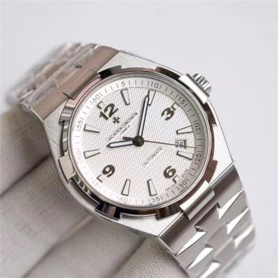 Overseas A21j Automatic Movement Mens Watch White Dial Leather Strap B E169