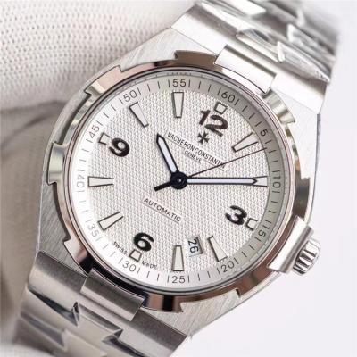 Overseas A21j Automatic Movement Mens Watch White Dial Leather Strap B E169