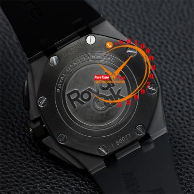 Z16 26400 Royal Oak Offshore Miyota Quartz Chronograph Black Dial Color Rubber 12 Styles