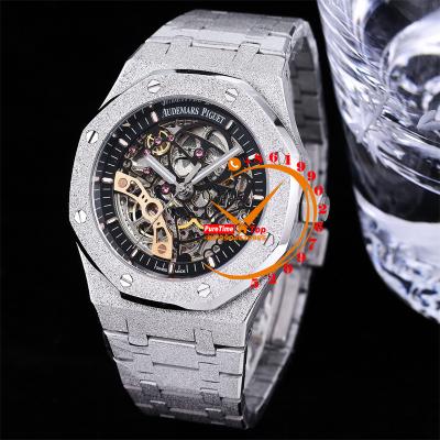 Z01 Royal Oak 15407 Rainbow Diamond Bezel Skeleton Dial Stainless Steel Bracelet 20 styels