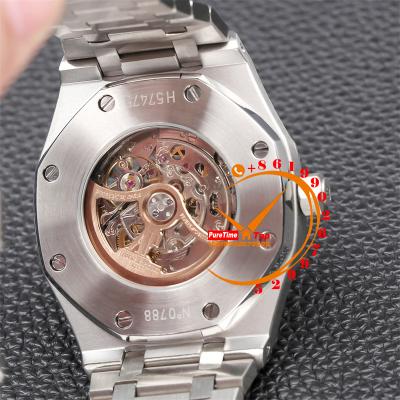 Z01 Royal Oak 15407 Rainbow Diamond Bezel Skeleton Dial Stainless Steel Bracelet 20 styels