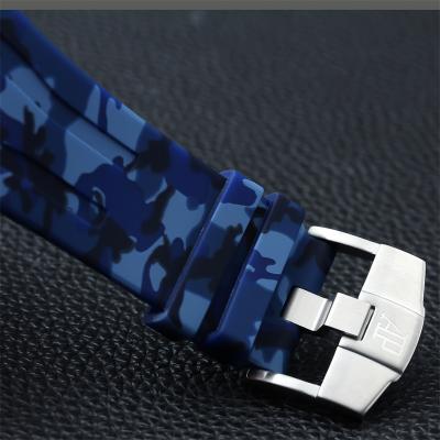 Z18A 26400 Royal Oak Offshore Miyota Quartz Chronograph D-Blue Dial Camouflage Rubber Stopwatch 12 Styles