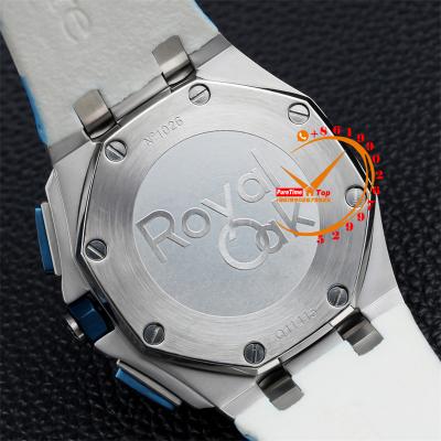 Z18B 26400 Royal Oak Offshore Miyota Quartz Chronograph Blue Dial Camouflage Rubber Stopwatch 12 Styles