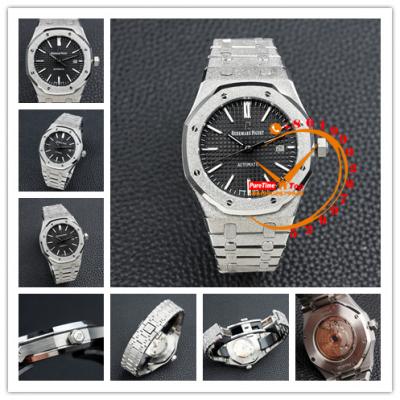 Z19 15400 Royal Oak Frosted Gold Black Dial Automatic Mens Watch Stainless Steel Bracelet  28 Styles