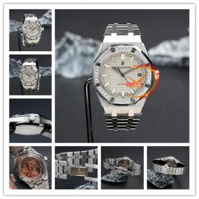 Z23 15451 Royal Oak 37mm Diamonds Bezel Gray Dial Automatic Womens Watch Stainless Steel Bracelet  28 Styles