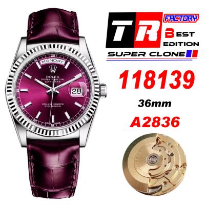 Day-Date 118139 36mm A2836 Automatic Mens Watch Be...