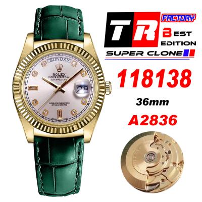 Day-Date 118138 36mm A2836 Automatic Mens Watch Be...