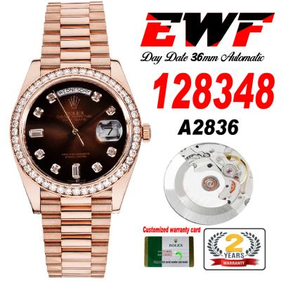 EWF DayDate 36 128348 A2836 Automatic Mens Watch R...