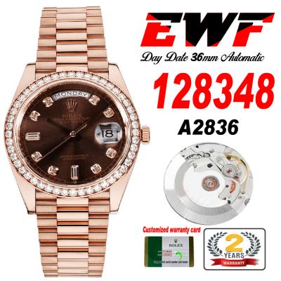 EWF DayDate 36 128348 A2836 Automatic Mens Watch R...