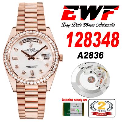 EWF DayDate 36 128348 A2836 Automatic Mens Watch R...