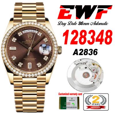 EWF DayDate 36 128348 A2836 Automatic Mens Watch Y...