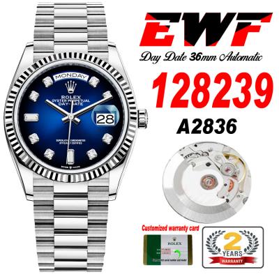 EWF DayDate 36 128349 A2836 Automatic Mens Watch F...