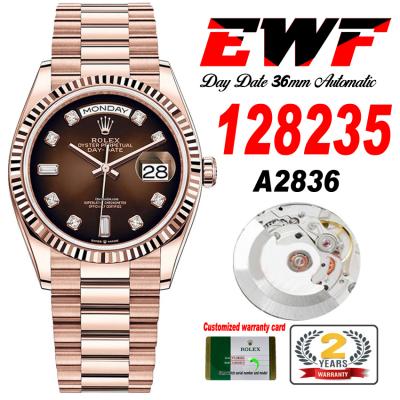 EWF DayDate 36 128349 A2836 Automatic Mens Watch R...