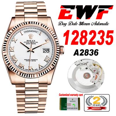 EWF DayDate 36 128349 A2836 Automatic Mens Watch R...