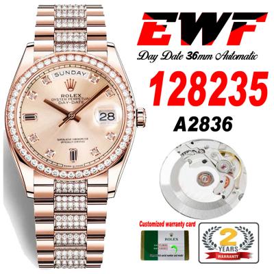 EWF DayDate 36 128349 A2836 Automatic Mens Watch R...