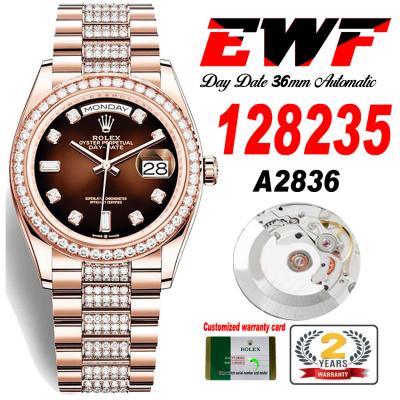 EWF DayDate 36 128349 A2836 Automatic Mens Watch R...