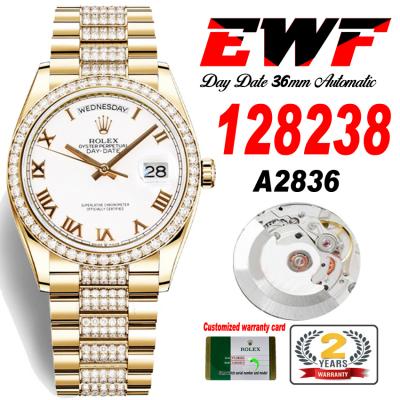 EWF DayDate 36 128349 A2836 Automatic Mens Watch Y...