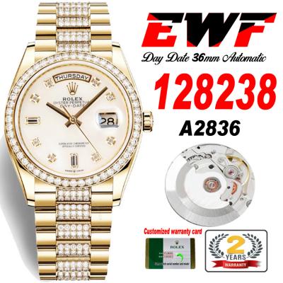 EWF DayDate 36 128349 A2836 Automatic Mens Watch Y...