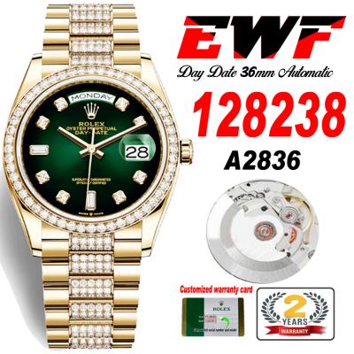 EWF DayDate 36 128349 A2836 Automatic Mens Watch Y...