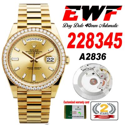 EWF DayDate 40 228345 A2836 Automatic Mens Watch Y...