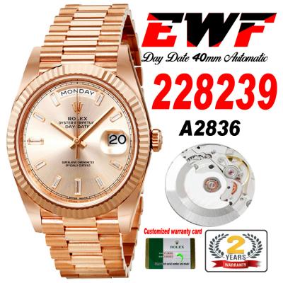 EWF DayDate 40 228235 A2836 Automatic Mens Watch R...