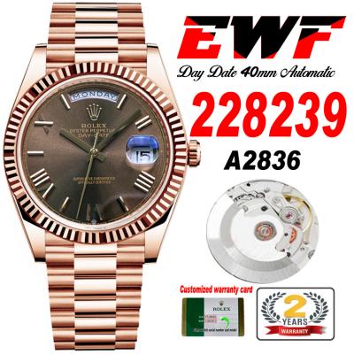 EWF DayDate 40 228235 A2836 Automatic Mens Watch R...