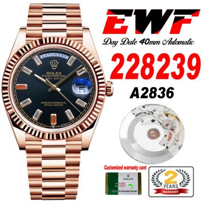 EWF DayDate 40 228235 A2836 Automatic Mens Watch R...