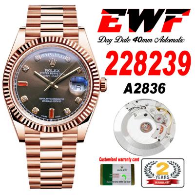 EWF DayDate 40 228235 A2836 Automatic Mens Watch R...