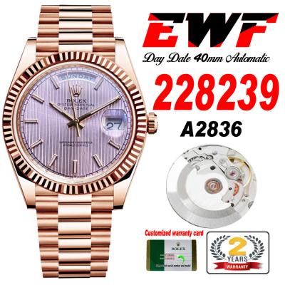 EWF DayDate 40 228235 A2836 Automatic Mens Watch R...