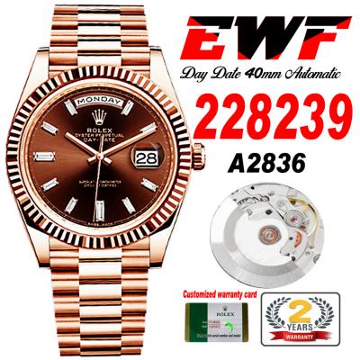 EWF DayDate 40 228235 A2836 Automatic Mens Watch R...