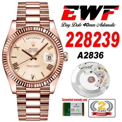 EWF DayDate 40 228235 A2836 Automatic Mens Watch R...