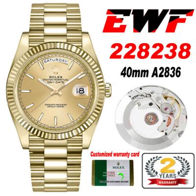 EWF DayDate 40 228239 A2836 Automatic Mens Watch Y...