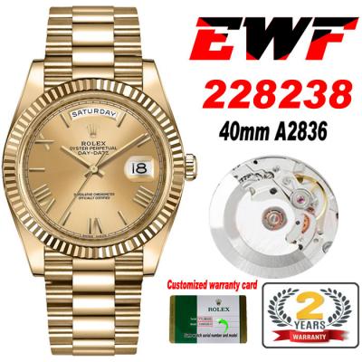 EWF DayDate 40 228239 A2836 Automatic Mens Watch Y...