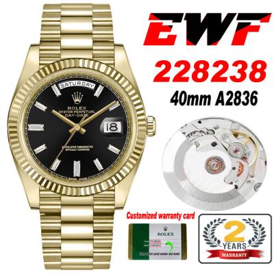 EWF DayDate 40 228239 A2836 Automatic Mens Watch Y...