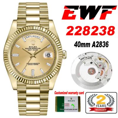 EWF DayDate 40 228239 A2836 Automatic Mens Watch Y...