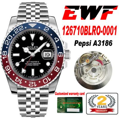 EWF GMT-Master II 126710  A3186 Automatic Mens Wat...