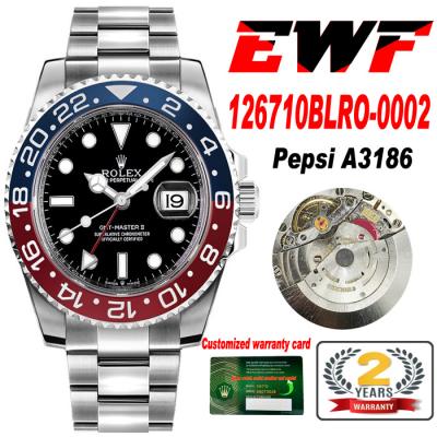 EWF GMT-Master II 126710 A3186 Automatic Mens Watc...