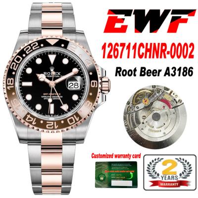 EWF GMT-Master II 126711 A3186 Automatic Mens Watc...