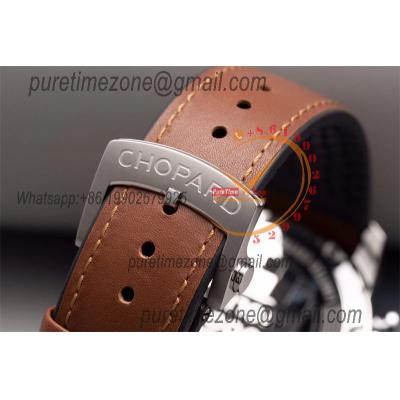 Mille Miglia 168571 SS V7F 1:1 Best Edition Gray Dial on Brown Gummy Strap A7750 Automatic Chronograph Mens Watch