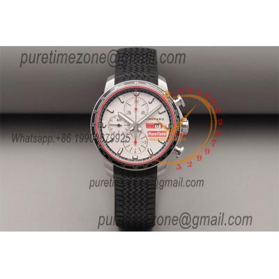 Mille Miglia 168571 SS V7F 1:1 Best Edition White Dial on Black Rubber Strap A7750 Automatic Chronograph Mens Watch