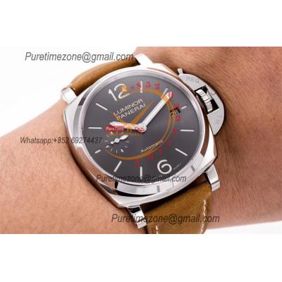 PAM00904 Luminor Due OP AXXXIV Automatic Mens Watch VSF 42mm Best Edition Gray Dial on Brown Asso Strap