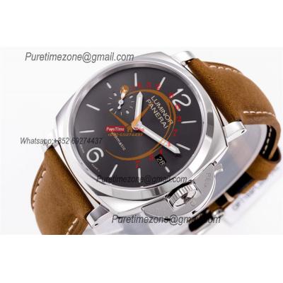 PAM00904 Luminor Due OP AXXXIV Automatic Mens Watch VSF 42mm Best Edition Gray Dial on Brown Asso Strap