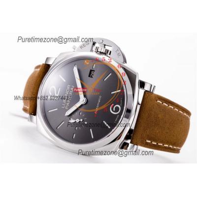 PAM00904 Luminor Due OP AXXXIV Automatic Mens Watch VSF 42mm Best Edition Gray Dial on Brown Asso Strap