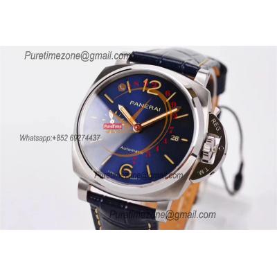 PAM00927 Luminor Due OP AXXXIV Automatic Mens Watch VSF 42mm Best Edition Blue Dial on Blue Leather Strap