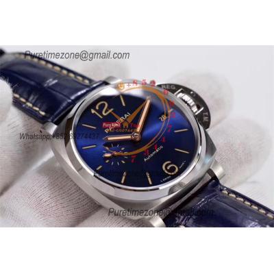 PAM00927 Luminor Due OP AXXXIV Automatic Mens Watch VSF 42mm Best Edition Blue Dial on Blue Leather Strap