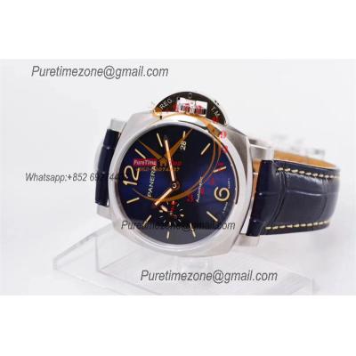 PAM00927 Luminor Due OP AXXXIV Automatic Mens Watch VSF 42mm Best Edition Blue Dial on Blue Leather Strap