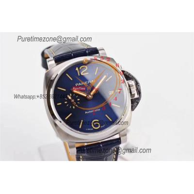 PAM00927 Luminor Due OP AXXXIV Automatic Mens Watch VSF 42mm Best Edition Blue Dial on Blue Leather Strap