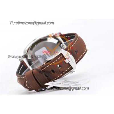 PAM01046 Luminor Due OP AXXXIV Automatic Mens Watch VSF 42mm Steel Case Best Edition White Dial on Brown Asso Strap