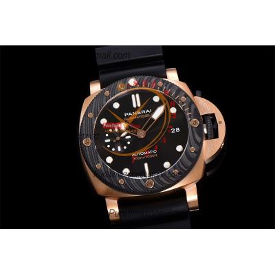 PAM01070 Submersible QuarantaQuattro Goldtech OroCarbo P900 Automatic Mens Watch VSF 44mm 1:1 Best Edition Black Dial o